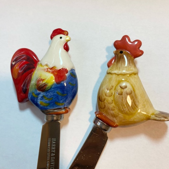 Colorful Rooster and Hen Spreaders - Picture 3 of 9
